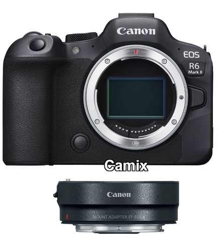 Canon con adattatore eos - ii,